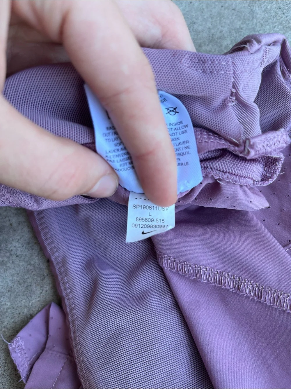 Nike Women’s Lavender Athletic Running Shorts